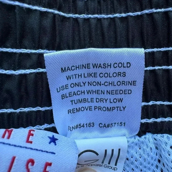 San Francisco Giants Mesh Black Orange White Color Block Swimming Trunks Shorts - Picture 9 of 12